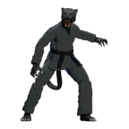 Jiu Jitsu Combat Creatures Paulo the Panther Action Figure