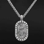 Greek Hoplite Soldier Stainless Steel Necklace - 