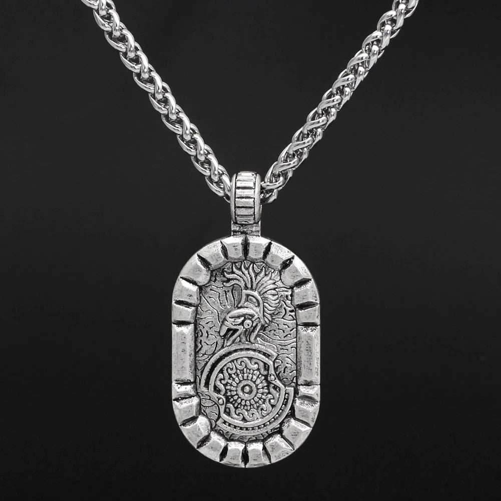 Greek Hoplite Soldier Stainless Steel Necklace - 