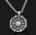 Vikings Helm of Awe Stainless Steel Pendant Necklace - 