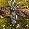 Vikings Odin's Gungir Valknut Stainless Steel Necklace - 