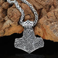 Vikings Thor Hammer Stainless Steel Necklace - 