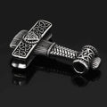 Viking Mjolnir Valknut Stainless Steel Necklace - Pendant Only