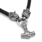 Vikings Wolf Mjolnir Stainless Steel Bracelet - 50 CM / 20 INCHES