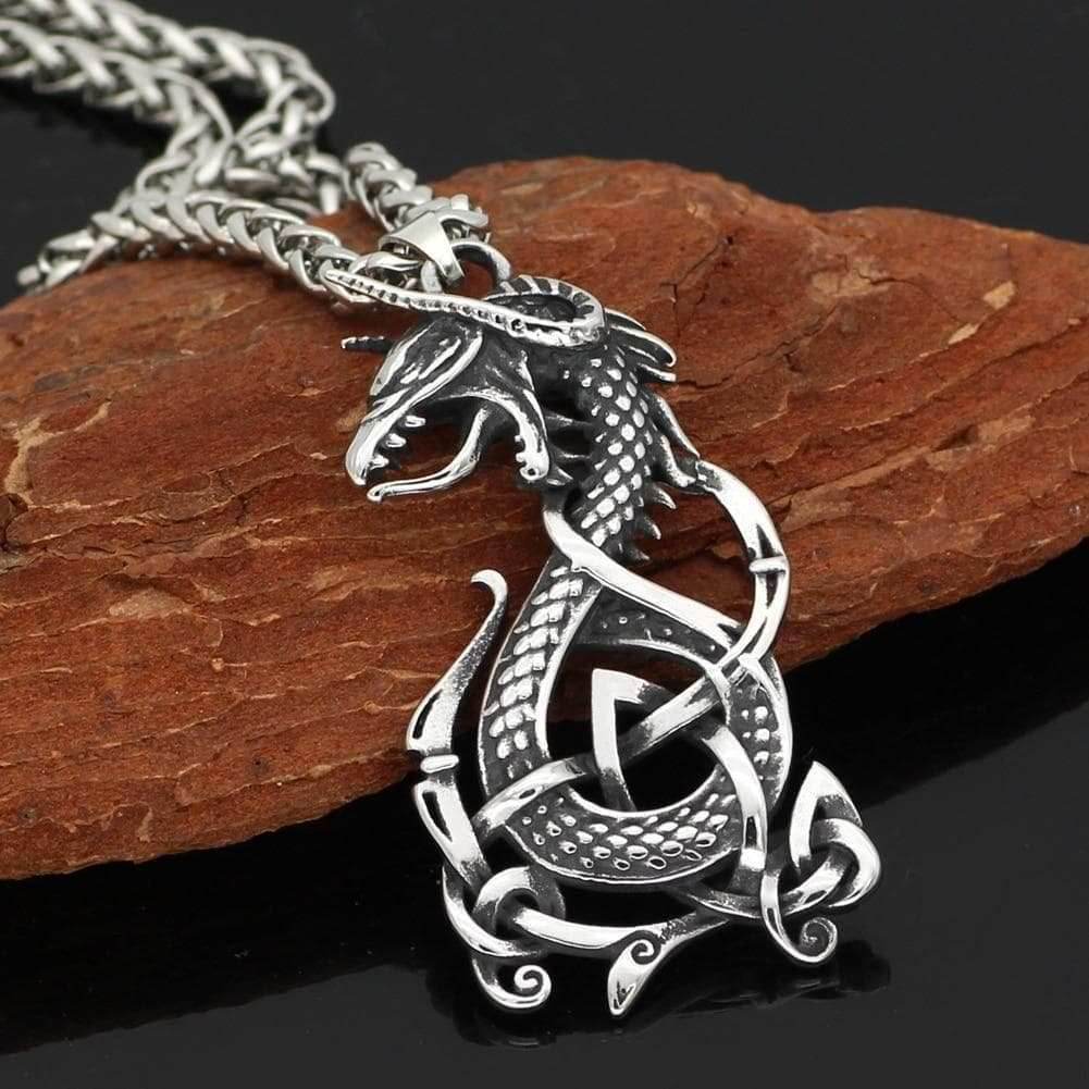 Vikings Jörmungandr Stainless Steel Necklace - Pendant