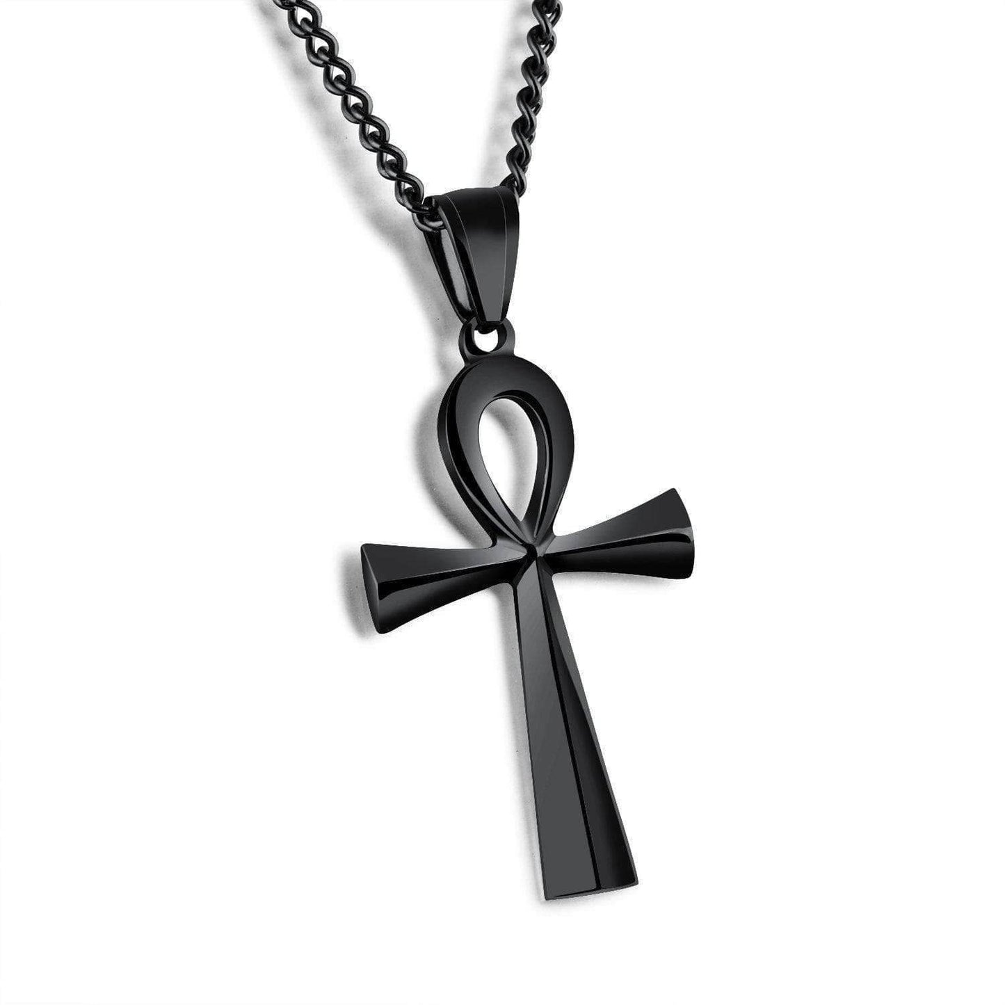 Ancient Egypt Life and Balance Stainless Steel Necklace - Gold