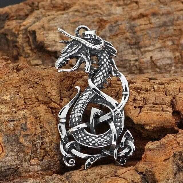 Vikings Jörmungandr Stainless Steel Necklace - Pendant