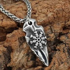 Viking Gungnir with Helm of Awe Stainless Steel Pendant & necklace - Pendant Only
