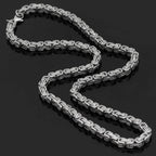 Viking Stainless Steel King Chain + Bracelet - 50 CM / 20 INCHES / Silver / 23 CM / 9 INCHES