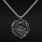 Vikings Odin's Raven Stainless Steel Necklace - 