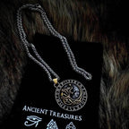 Vikings Fenrir Wolf Runic Necklace - 