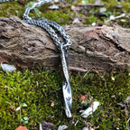 Vikings Twisted Rune Stainless Steel Pendant Necklace - 