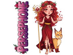 Persephone Sticker and Magnet – Despoina Queen of the Underworld Mythkins™ | Waterproof & UV-Proof - Sticker / Mini