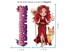 Persephone Sticker and Magnet – Despoina Queen of the Underworld Mythkins™ | Waterproof & UV-Proof - Sticker / Regular