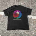 Retro 70S 'Hanna Barbera' Television Logo Vintage Black Tee