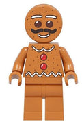 Gingerbread Couple Custom Minifig Set – Sweet Holiday Duo