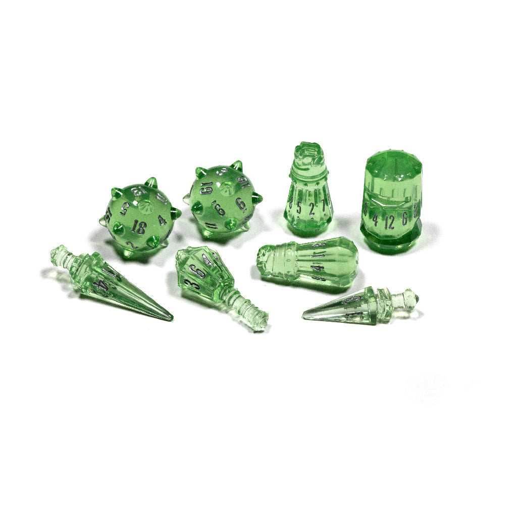 PolyHero Warrior 8 Dice Set - Wraith Knight - 