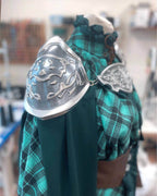 Silver Fantasy Warrior Princess Armor accessories - Custom Made - 