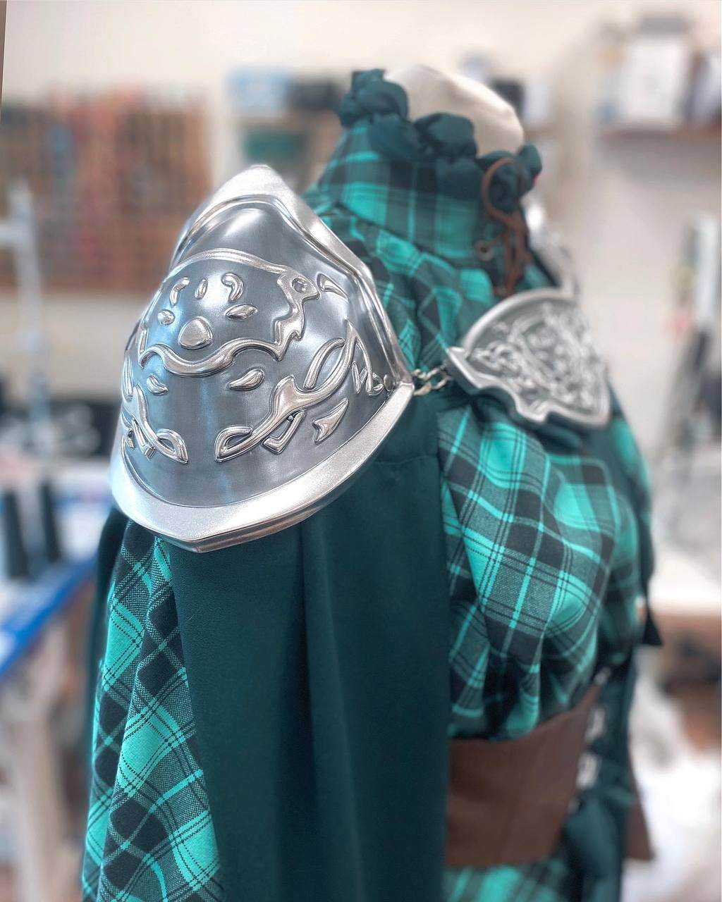 Silver Fantasy Warrior Princess Armor accessories - Custom Made - 