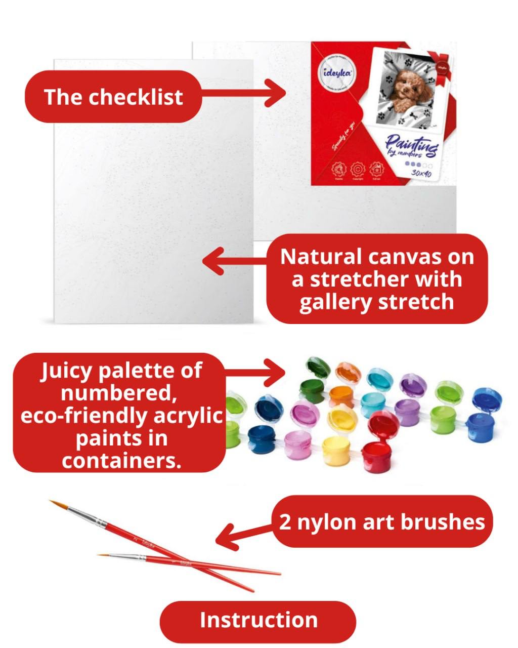 Dreamy Sunset Painting by Numbers Kit by Ideyka KHO6340