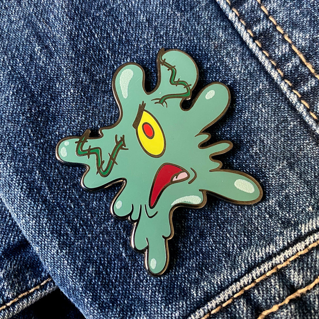 Plankton Squish 1.75" Hard Enamel Pin