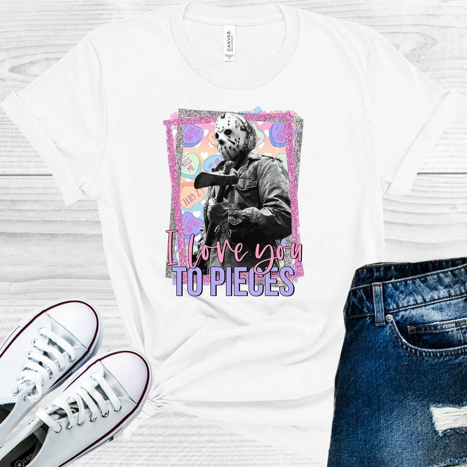 I Love You to Pieces Graphic Tee - S
