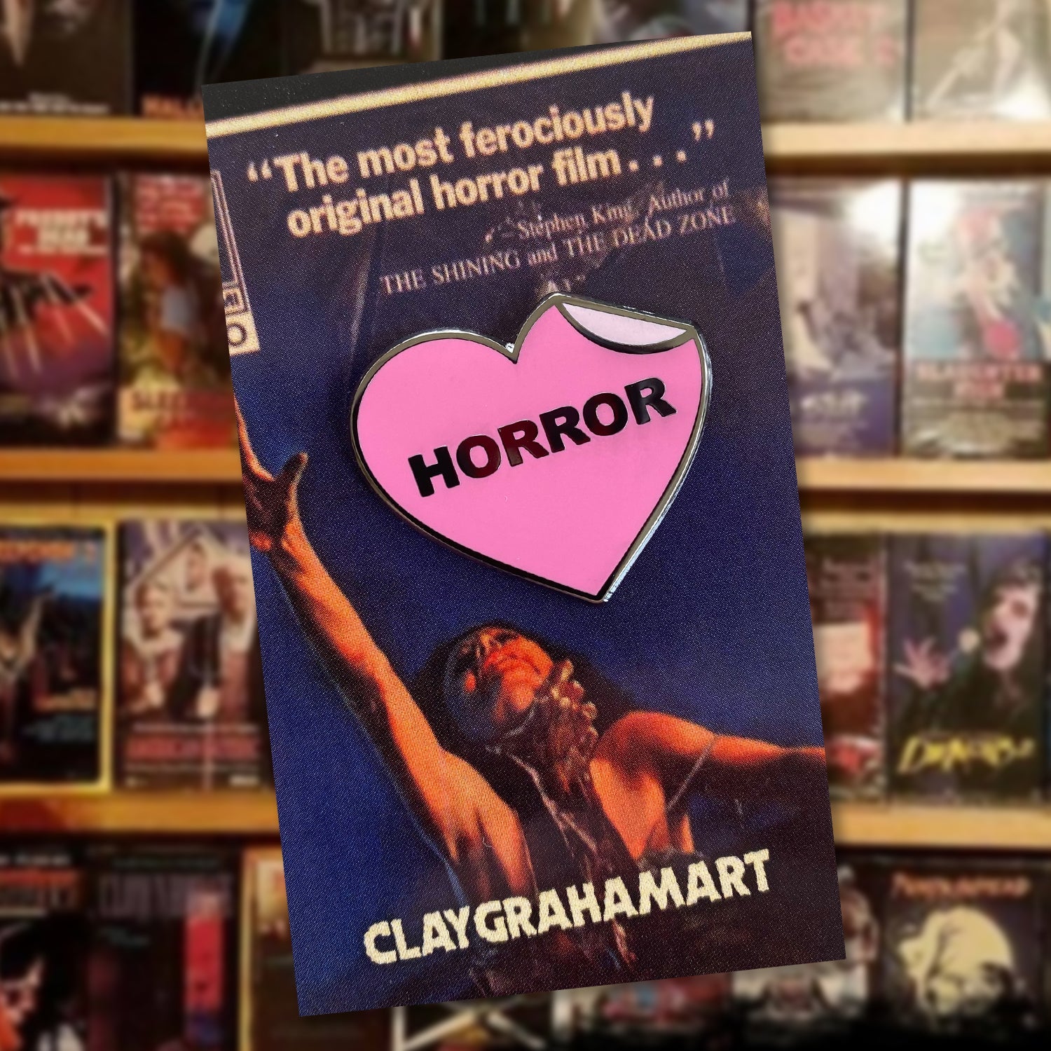 I Heart the Horror Section 1.25" Hard Enamel Pin