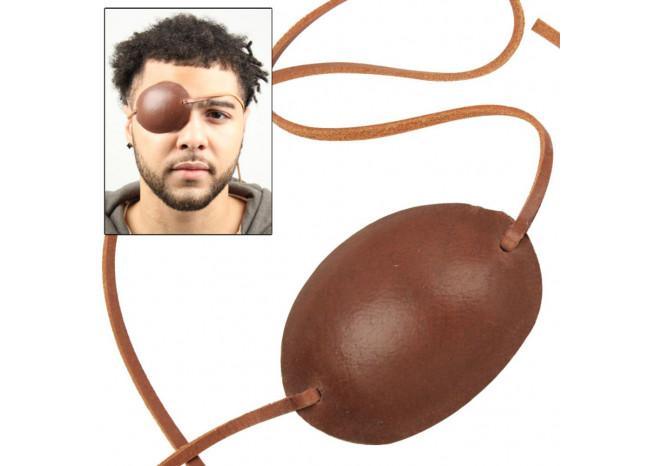 Pirate Captain Leather Eye Patch Brown