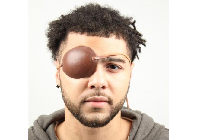 Pirate Captain Leather Eye Patch Brown