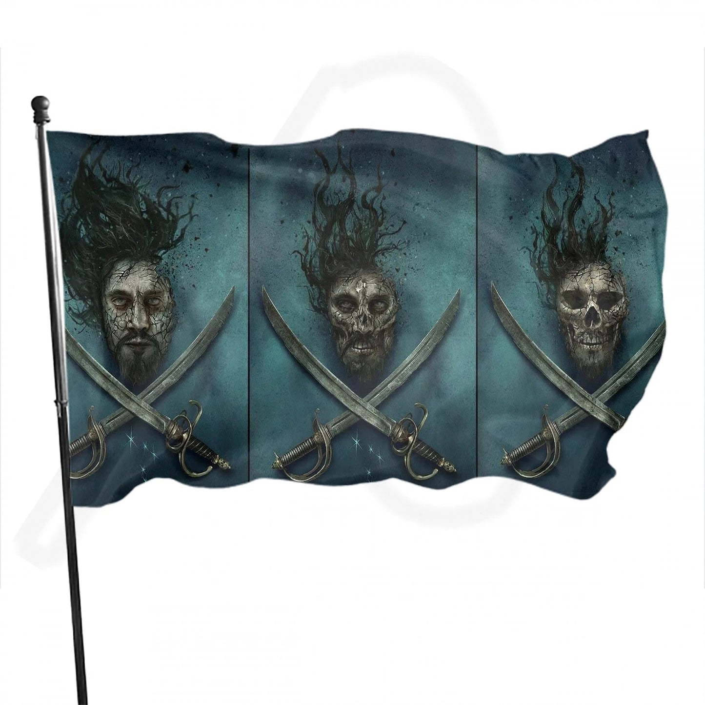 Pirates of The Caribbean  Flag Banner