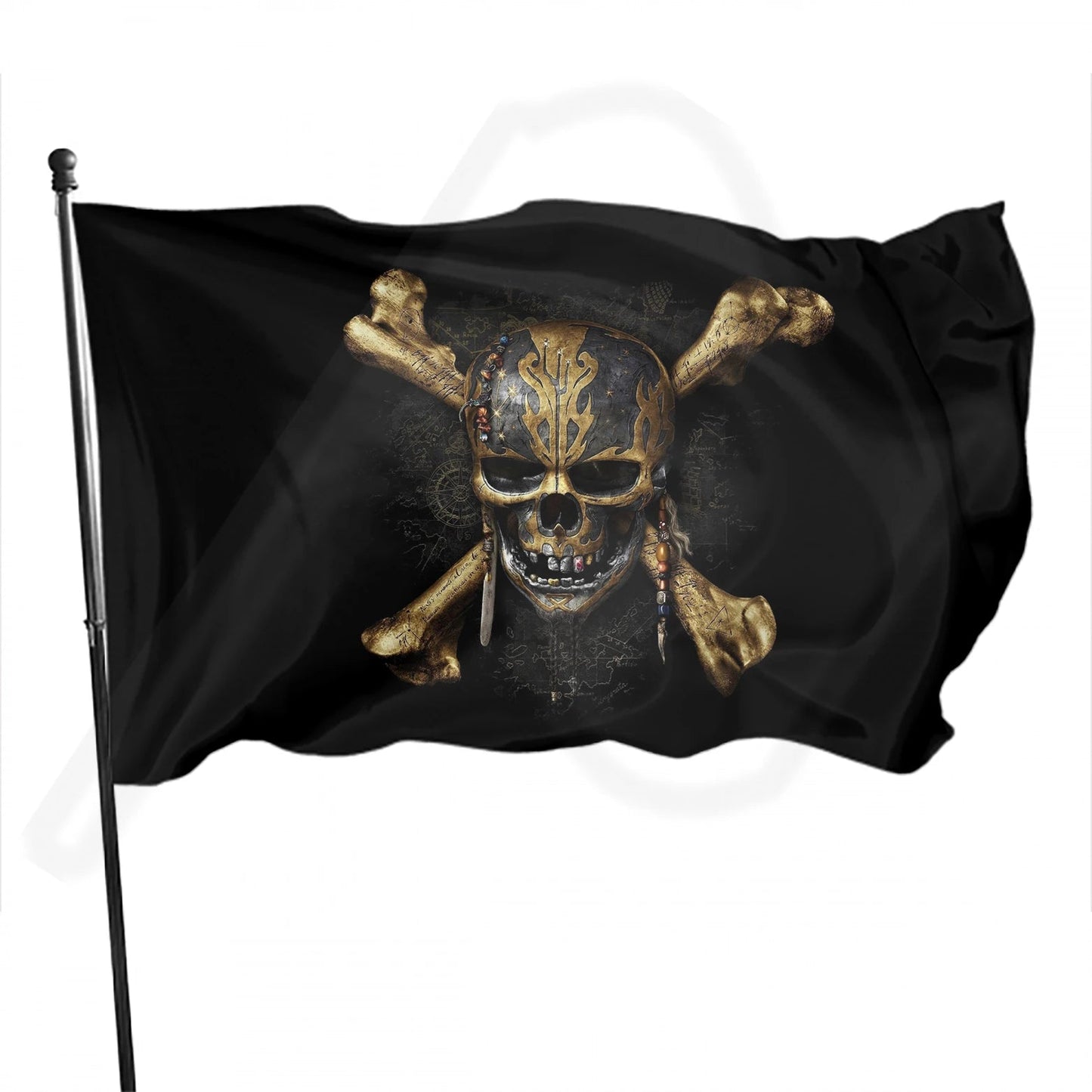 Pirates of The Caribbean  Flag Banner