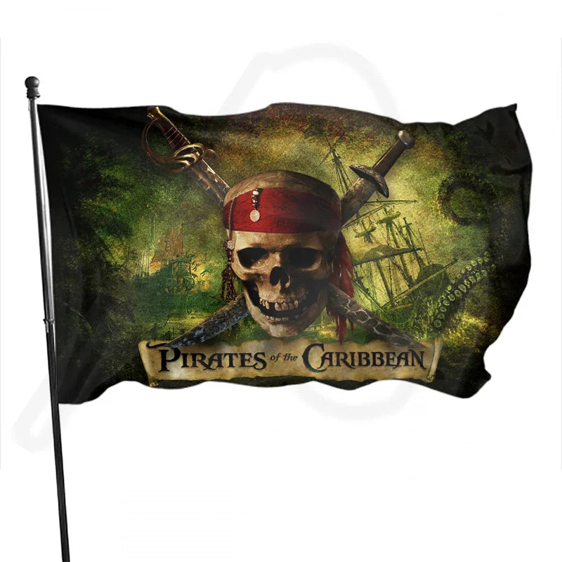 Pirates of The Caribbean  Flag Banner