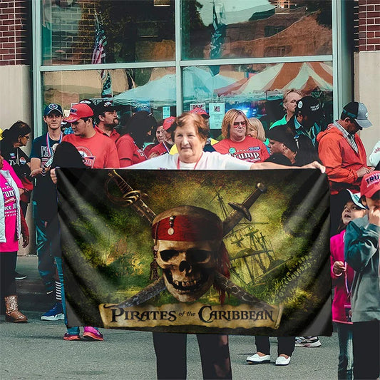 Pirates of The Caribbean  Flag Banner