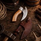 Pizza axe - Viking Pizza Cutter Axe with leather sheath