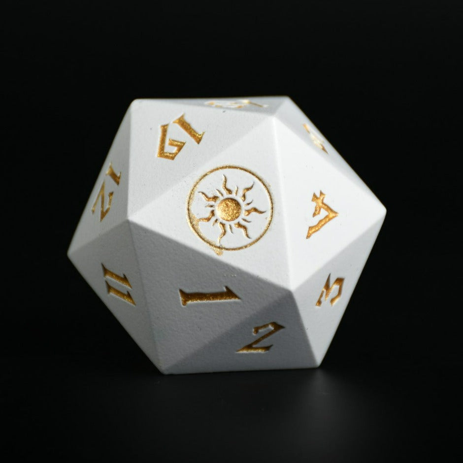 Plains Mana Spindown Metal D20