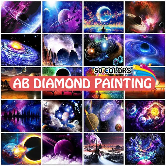 Planet Landscape Space 5D  do-it-yourself diamond painting