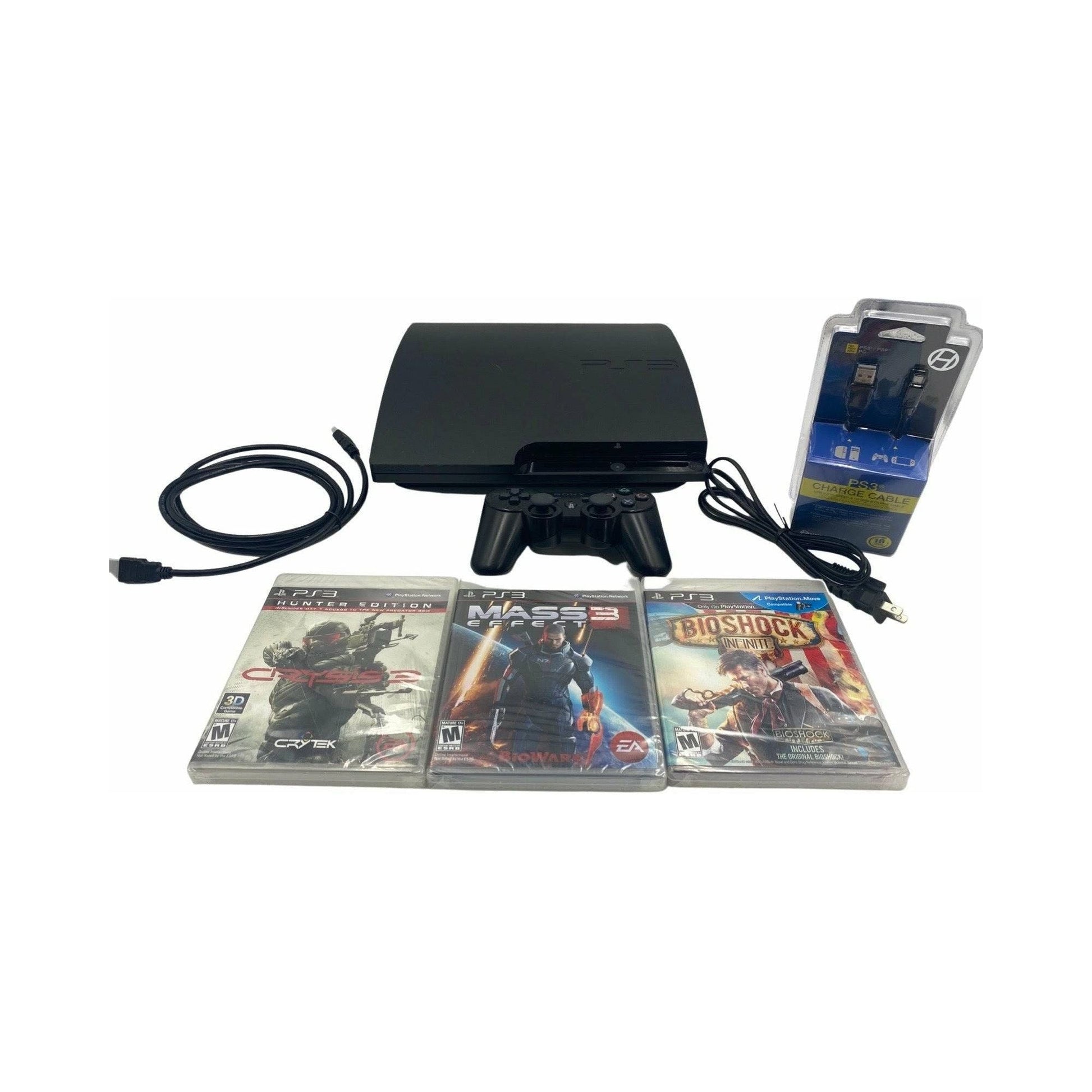 PlayStation 3 Slim System 160GB (With 3 New Game Bundle)