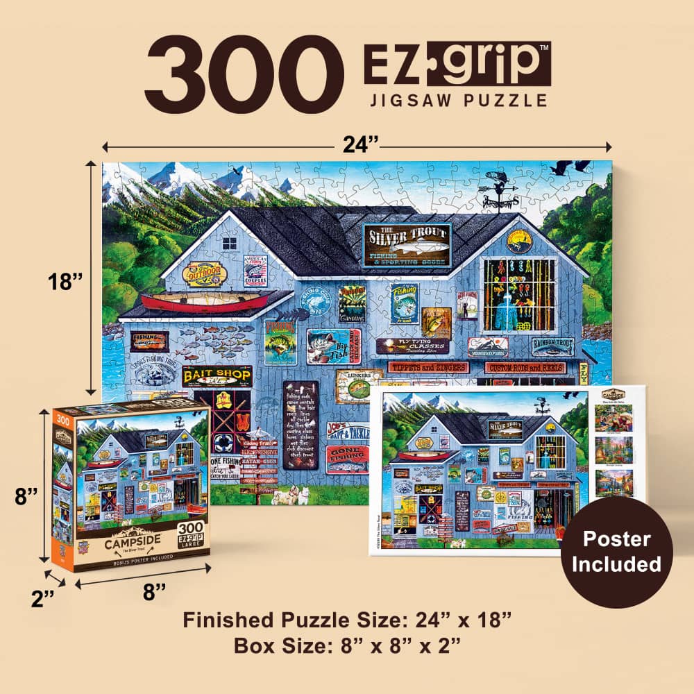 Campside - The Silver Trout 300 Piece EZ Grip Jigsaw Puzzle