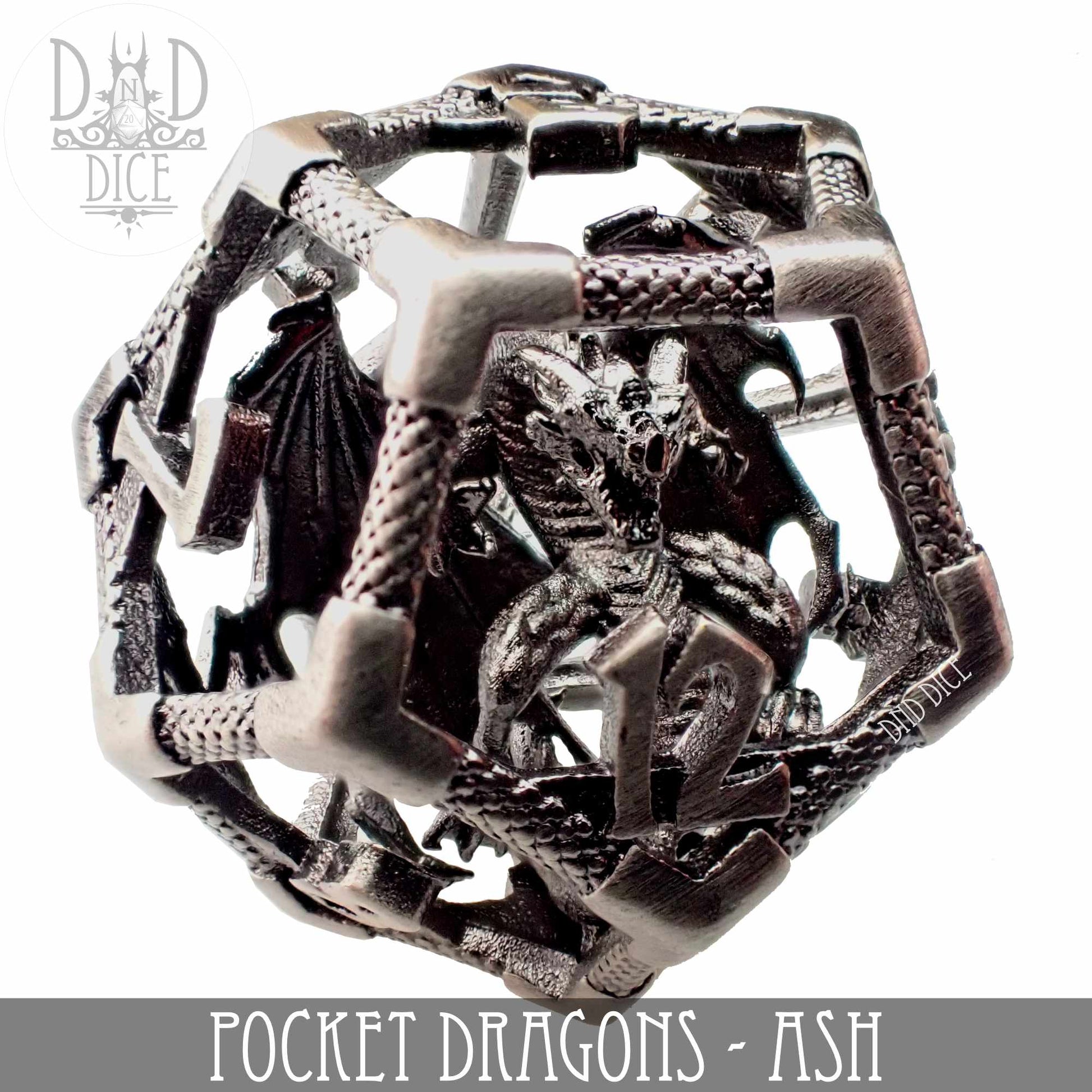 Pocket Dragons Ash - Metal Dice Set (Gift Box)