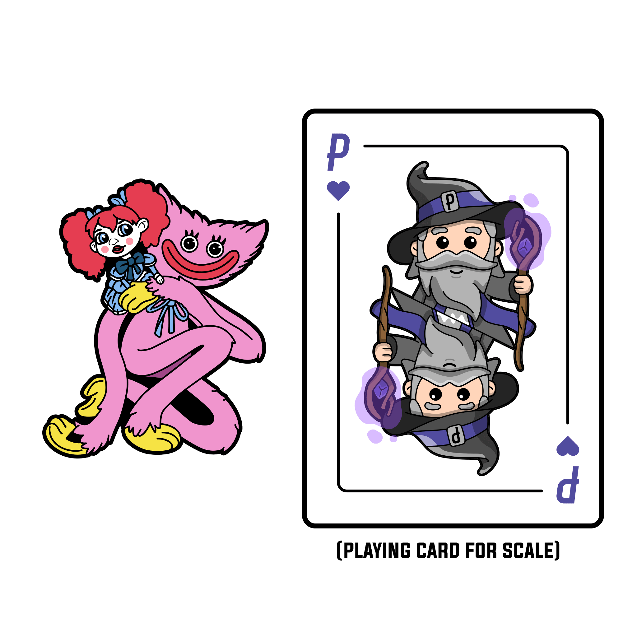 Poppy Playtime - Poppy & Mommy Long Legs LE AR Pin