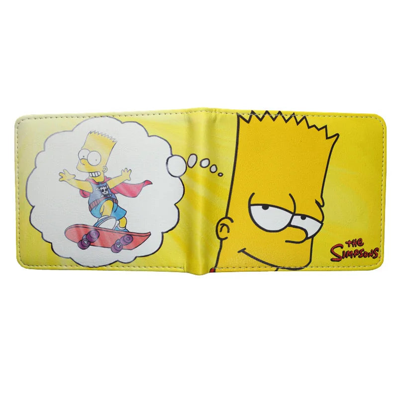 Popular Cartoon Wallet PU Leather Shourt Purse with Zipper Coin Pocket