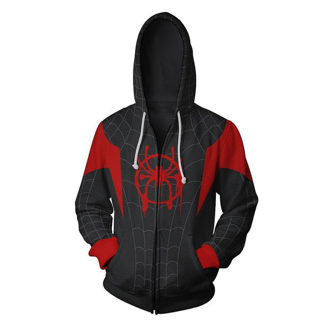 Popular Marvel movie venom 3D Printed Hoodies Men Women Spiderman Hooded Sweatshirts hip hop Zipper Pocket Jackets