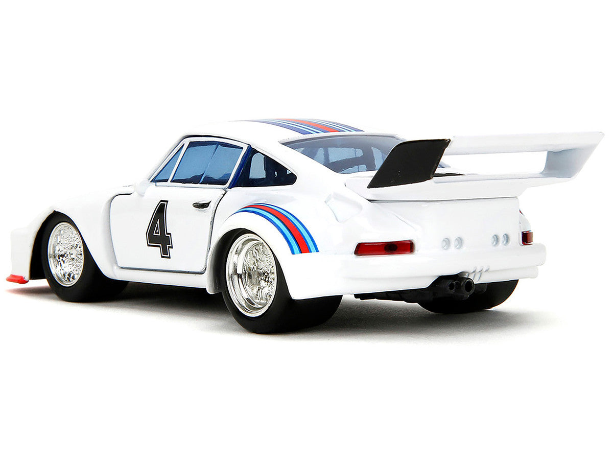 Porsche 935 Turbo #4 "Jazz" White with Blue and Red Stripes "Transformers" "Hollywood Rides" Series 1/32 Diecast Model Car by Jada