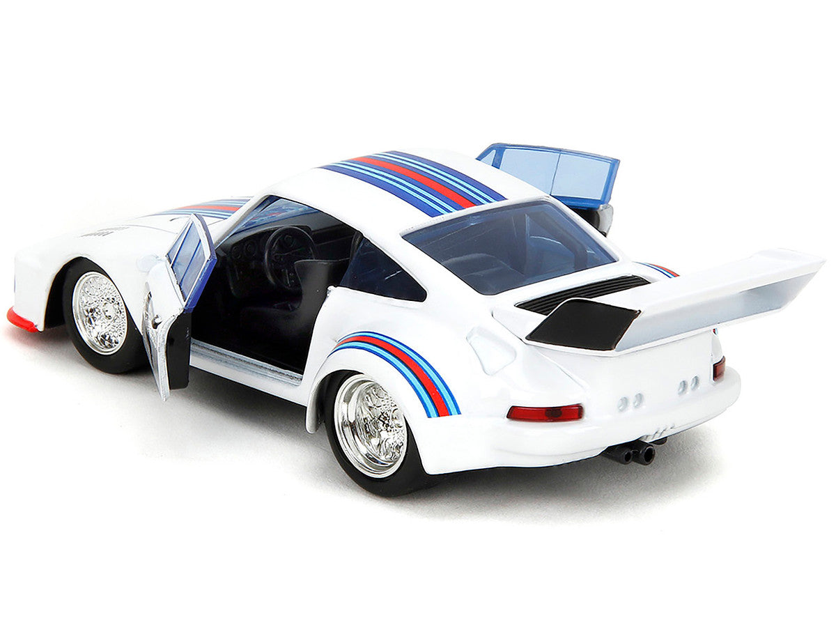 Porsche 935 Turbo #4 "Jazz" White with Blue and Red Stripes "Transformers" "Hollywood Rides" Series 1/32 Diecast Model Car by Jada