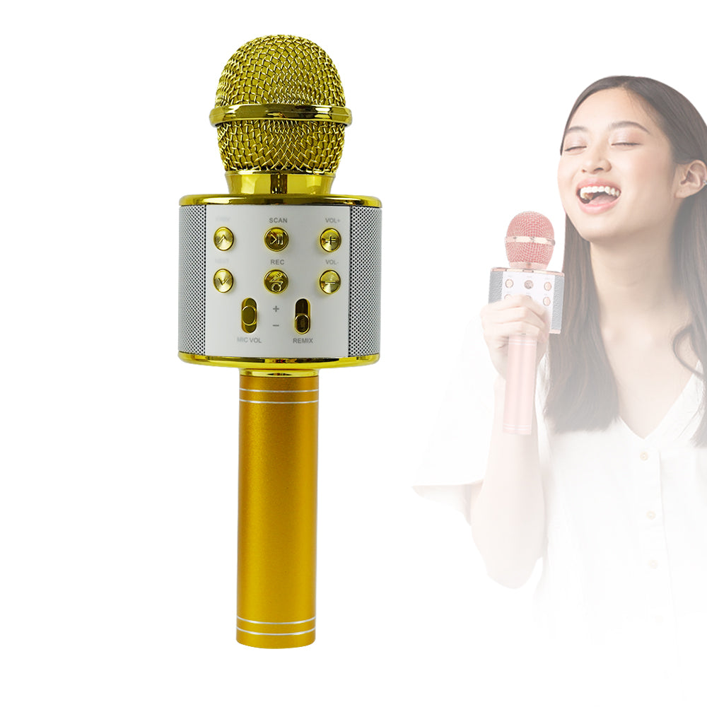 Portable USB Rechargeable Wireless Bluetooth Karaoke Microphone