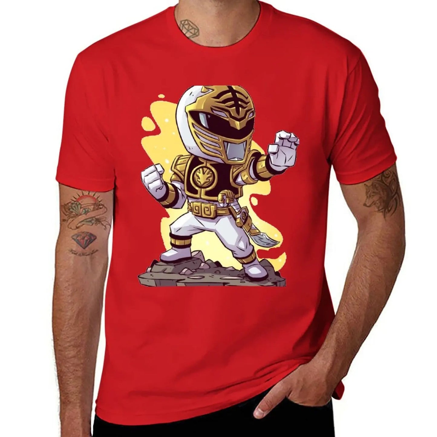 Power Ranger T-Shirt Short t-shirt graphics t shirt funny t shirts for men