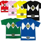 Power Rangers Costume Adult T-Shirt - Blue / XS
