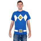 Power Rangers Costume Adult T-Shirt - Blue / XS