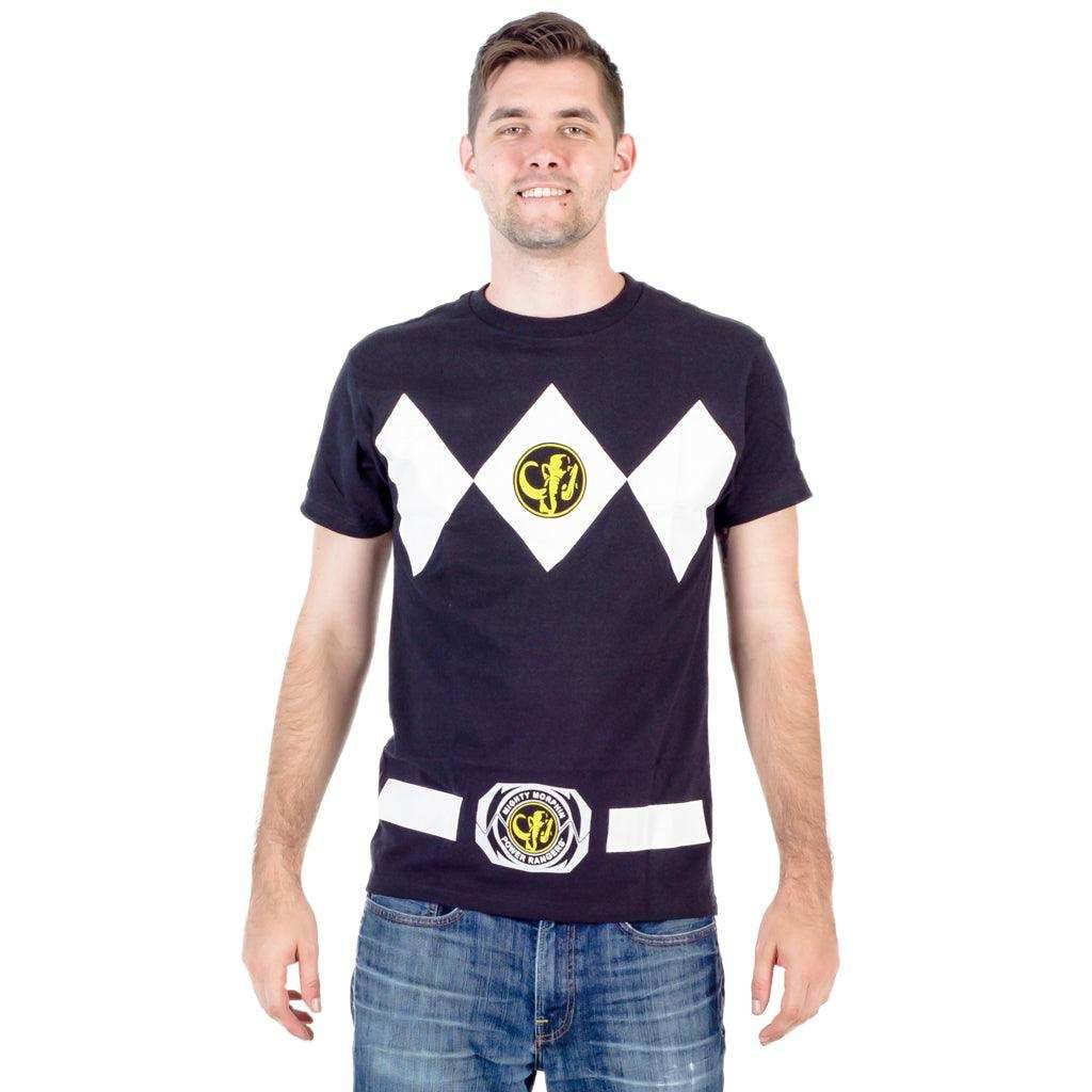 Power Rangers Costume Adult T-Shirt - Black / XS