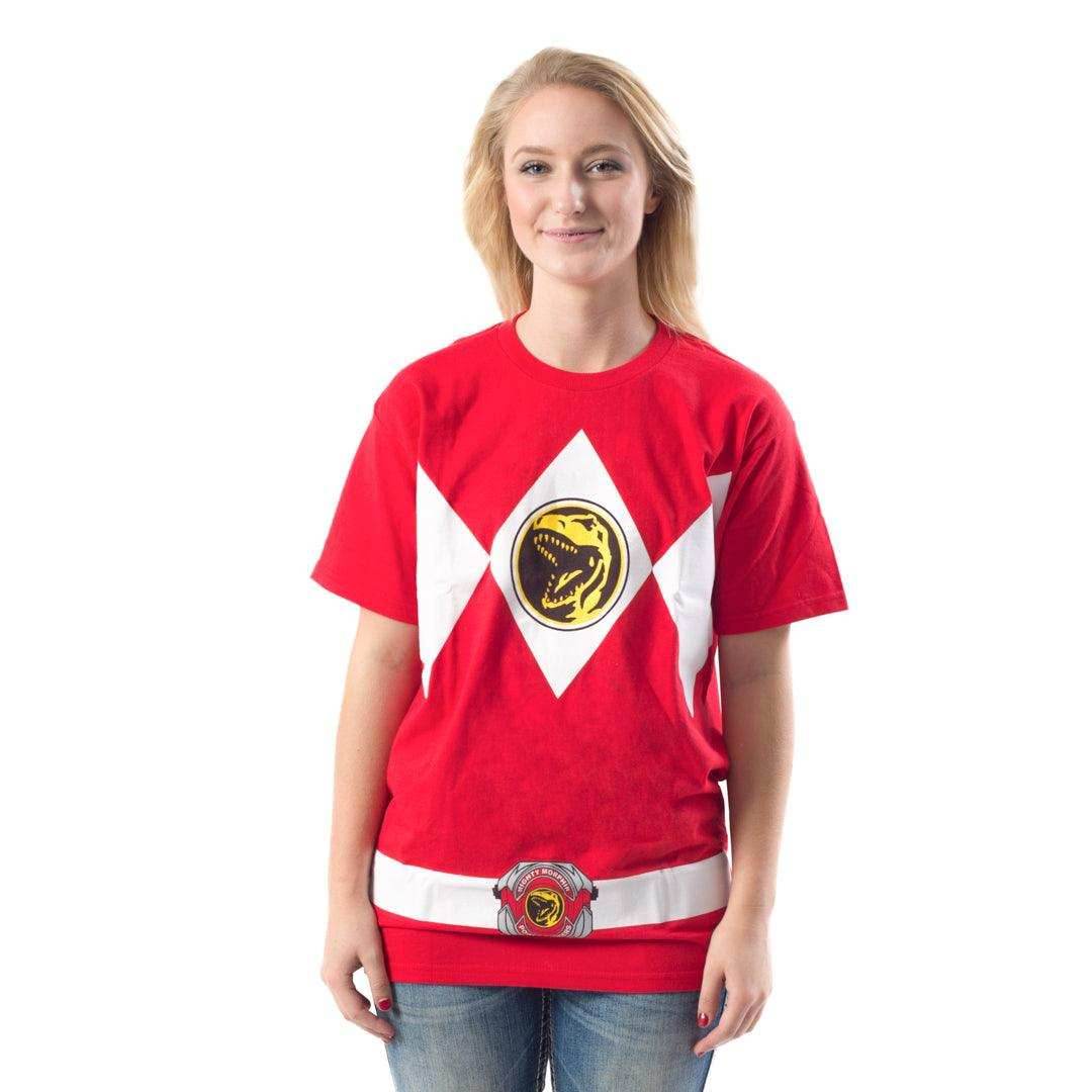 Power Rangers Costume Adult T-Shirt - Red / XS